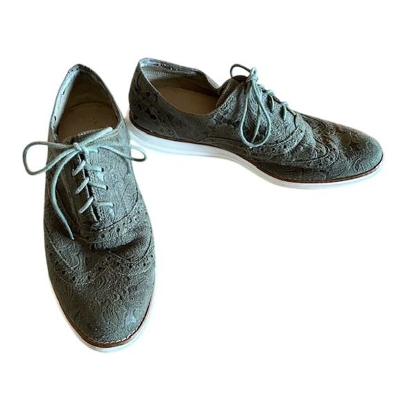 Cole Haan Green/Blue Mens Oxford Loafers, size 9 - Picture 6 of 10